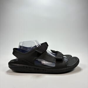 Crocs Swiftwater Expedition Sandals Black Hook & Loop Water Shoes Men's Size 9